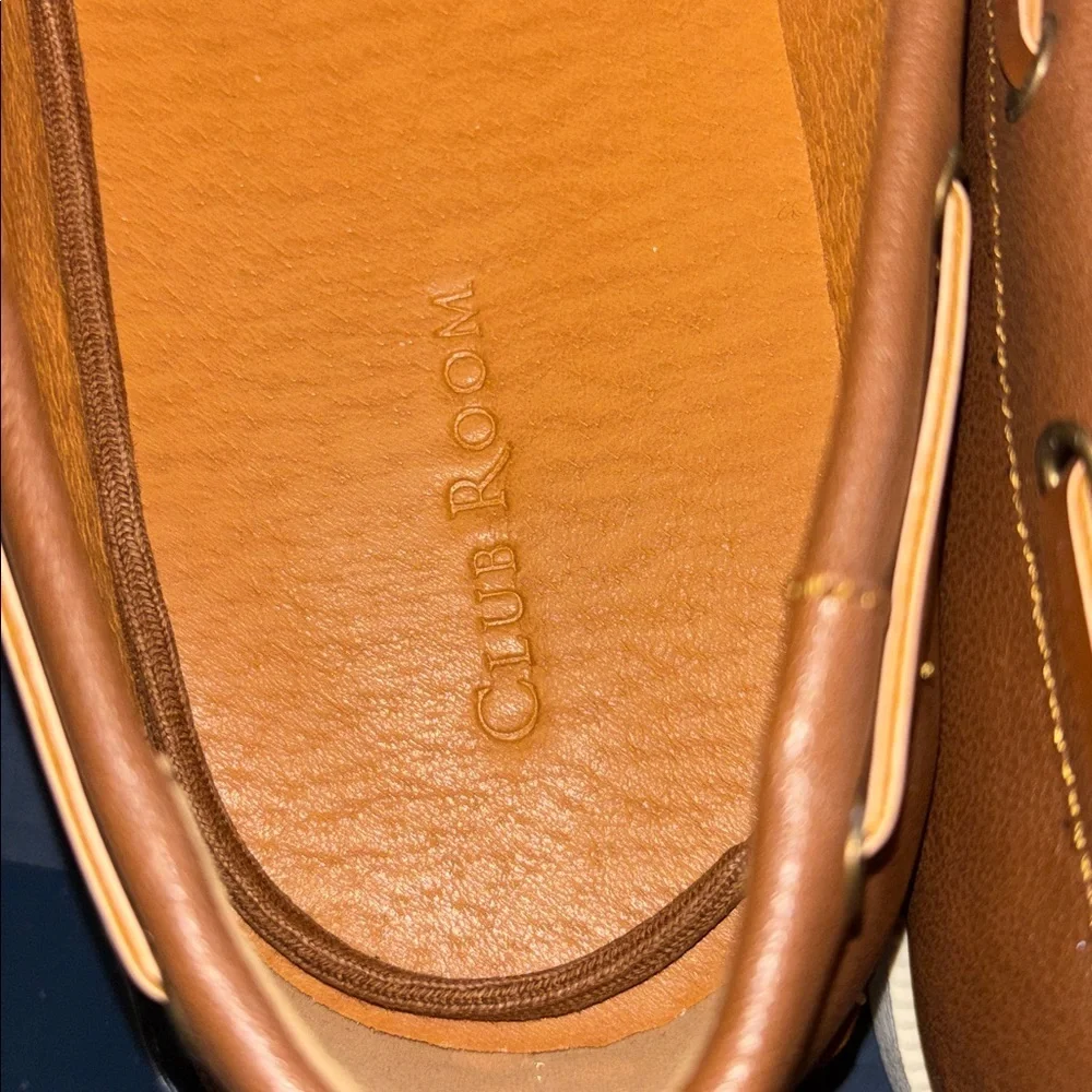 CLUB ROOM TAN BOAT SHOE SIZE 13 NEW WITH BOX MSRP $59.99